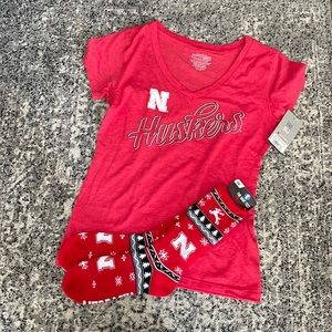 Nebraska Huskers T-shirt and Socks